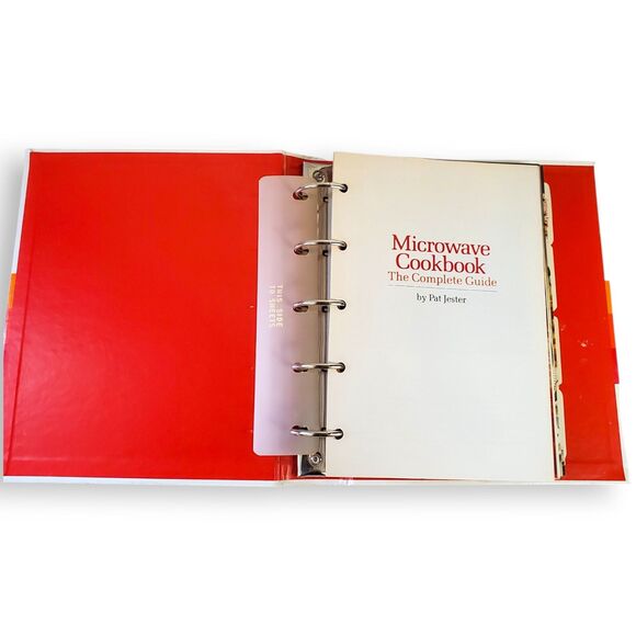 VTG 1982 HP Books Microwave Cookbook Complete Guide Pat Jester 5-Ring Binder - Picture 4 of 16